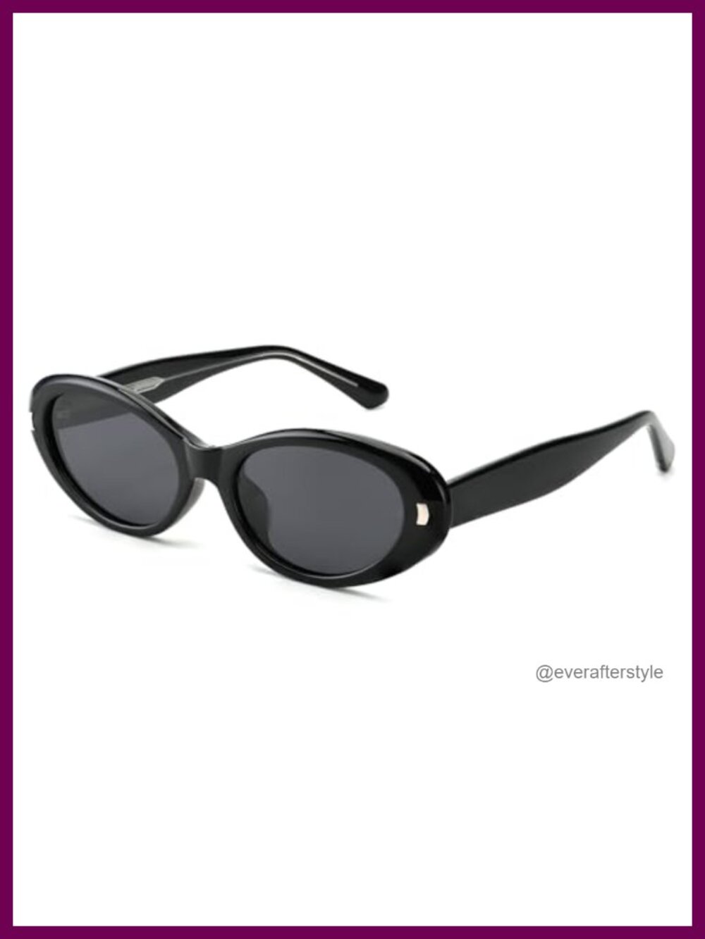 Retro Oval Polarized Sunglasses UV400 TR90 Frame 90s Vintage Shades